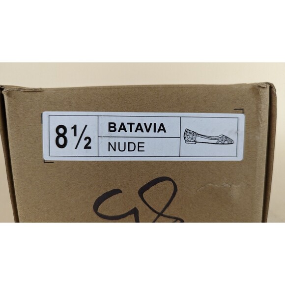 Journee Collection Batavia Flats Women 8.5 Nude Rhinestone Pointed Toe Shoes NWT - Picture 9 of 10